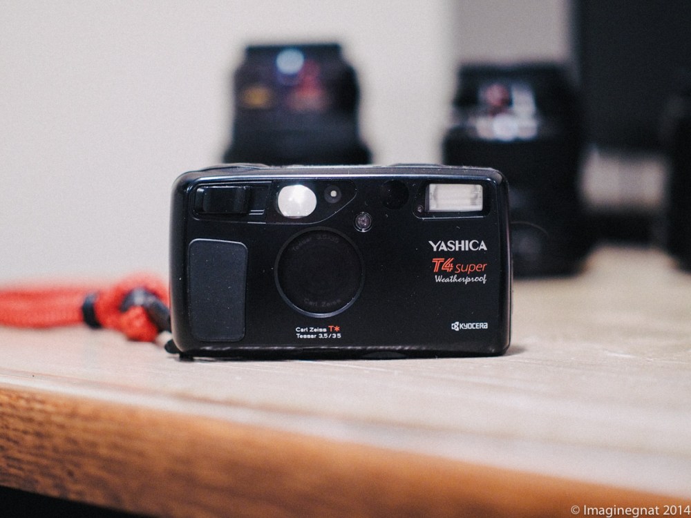 Yashica T4 with a Lance Camera adjustable wrist strap