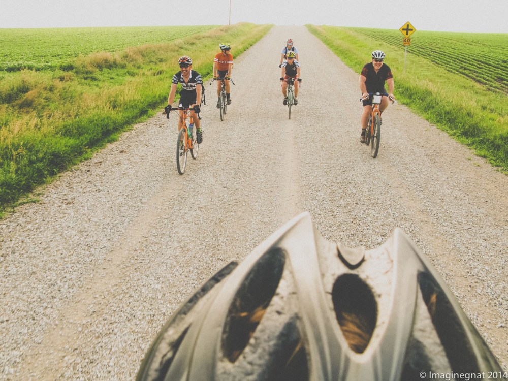 The crew - David Pals is just coming over the hill and the horizon line. Look closely!  What a group!